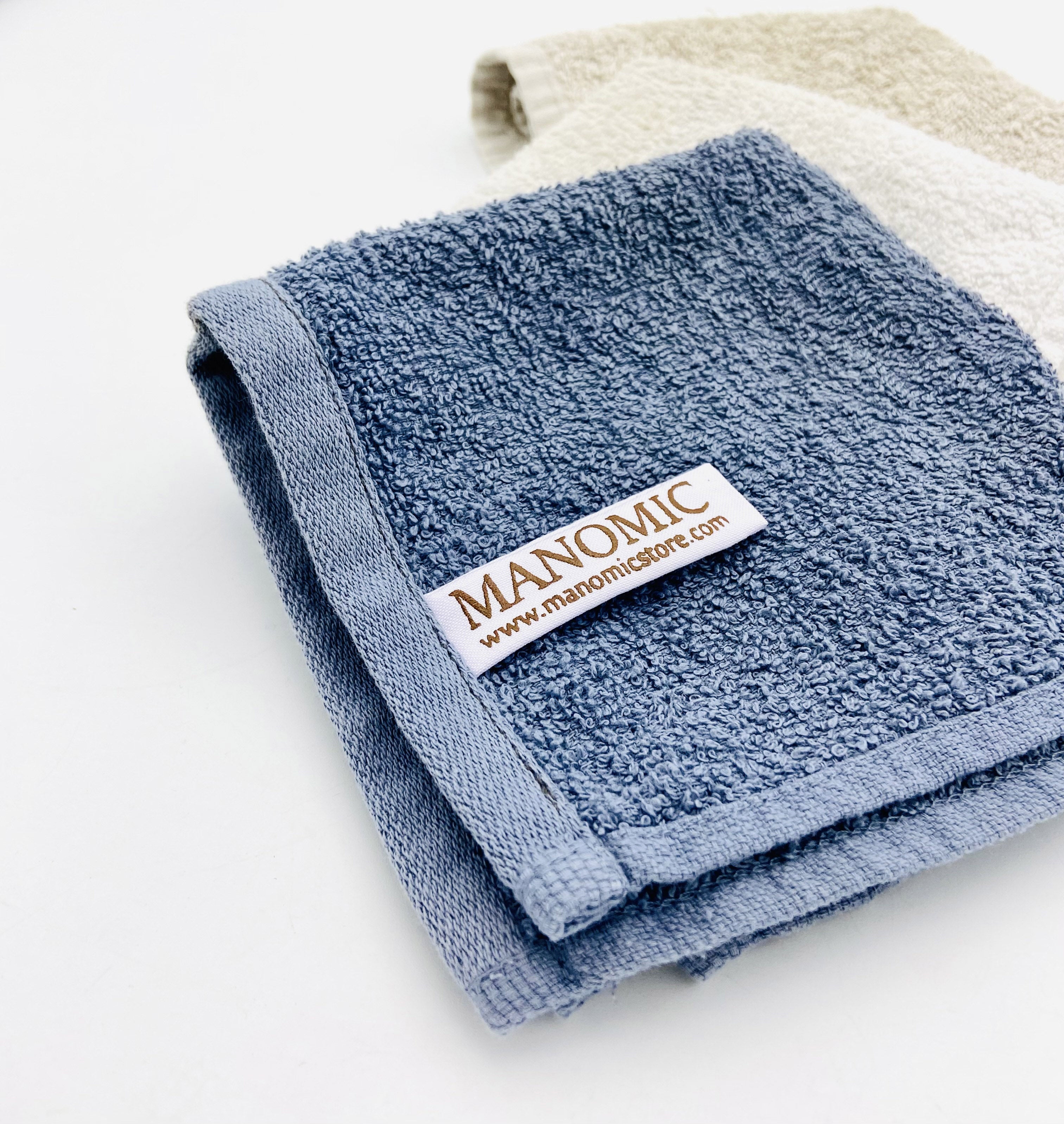 Manomic Small Hand Towel Set of 3