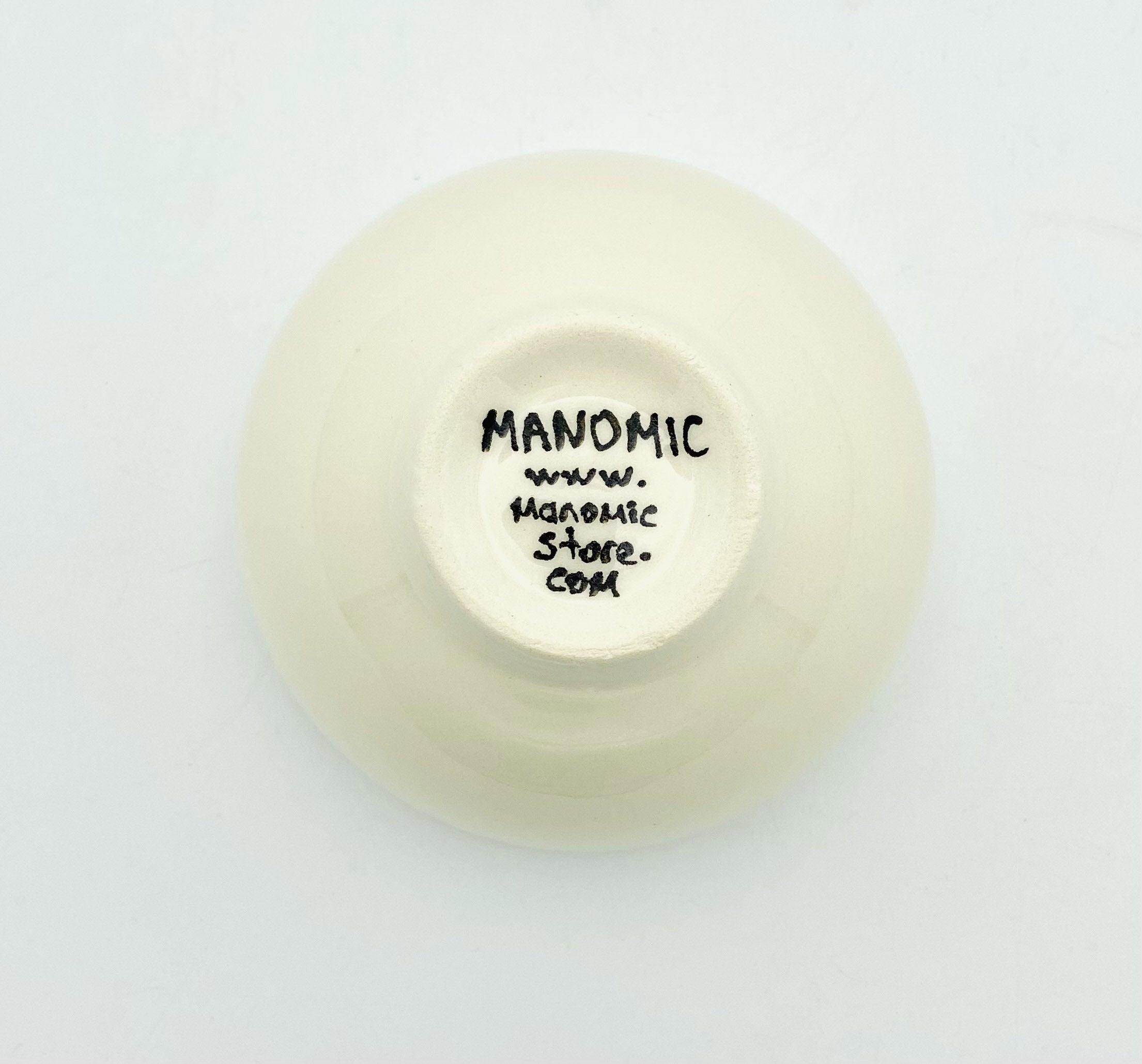 Manomic - 13 cm Footed Bowl - Aegean Pattern