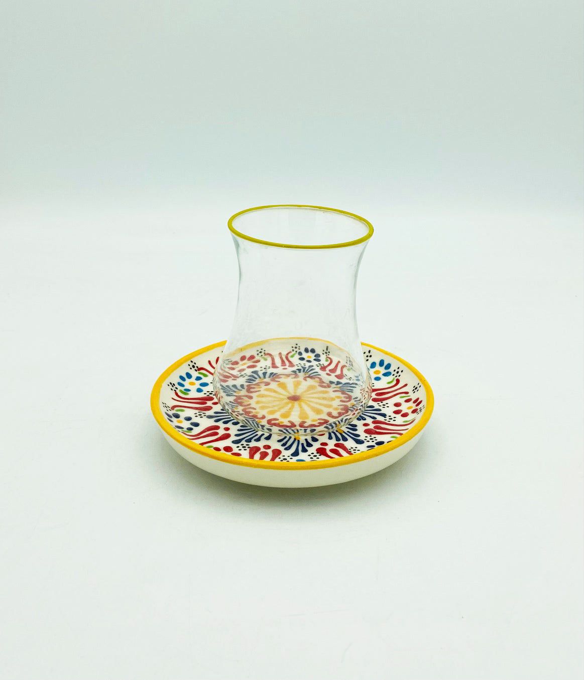 Manomic - Aegean Pattern Turkish Tea Glass Set